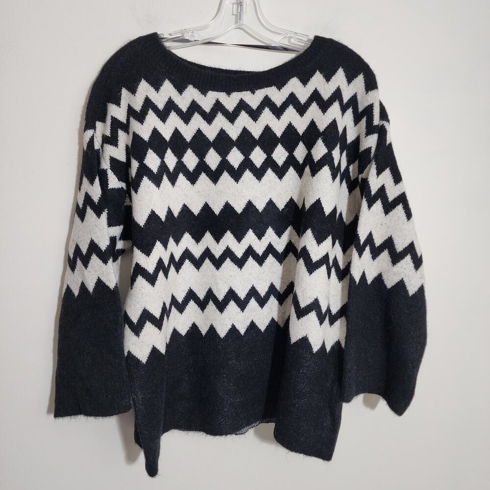 Lane Bryant NWT bracelet sleeve fair isle boatneck sweater woman's size 14/16 - Picture 2 of 15